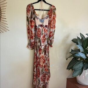 Free People Timeless Tapestry Floral  Maxi Dress